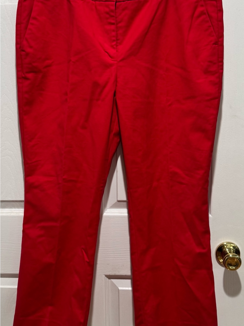 Women’s LANDS END slacks size 16p. EUC. Bright red. Stretchy zip and hook front